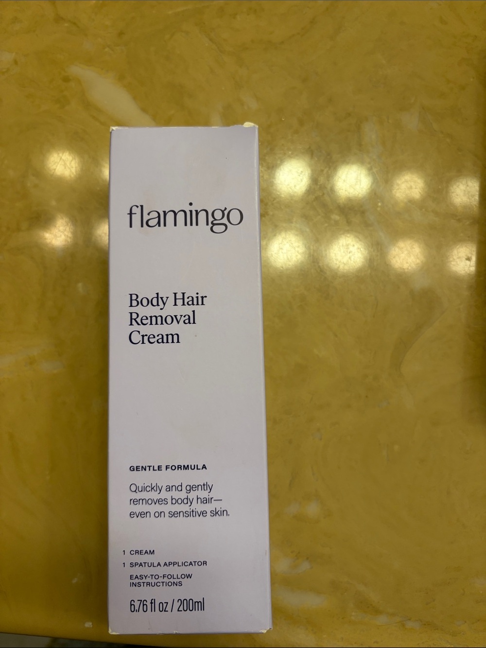 Flamingo Body Hair Removal Cream — Gentle Formula (White)